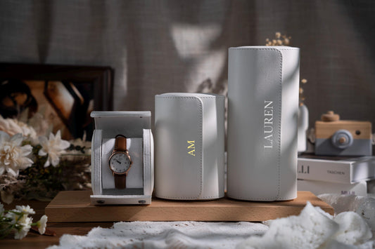 Leather Watch Roll Personalized, Watch box for women, Travel Watch Box for Men or Women, Wedding gift ideas,Custom Watch Roll Storage Holder