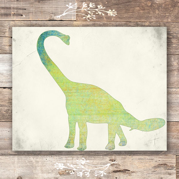 Dinosaur Bedroom Wall Art Prints (Set of 4) - 8x10s