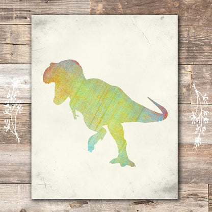 Dinosaur Bedroom Wall Art Prints (Set of 4) - 8x10s