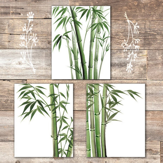Bamboo Art Prints (Set of 3) - 8x10s