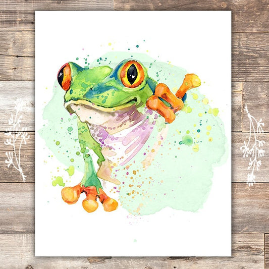 Frog Wall Art Print - 8x10