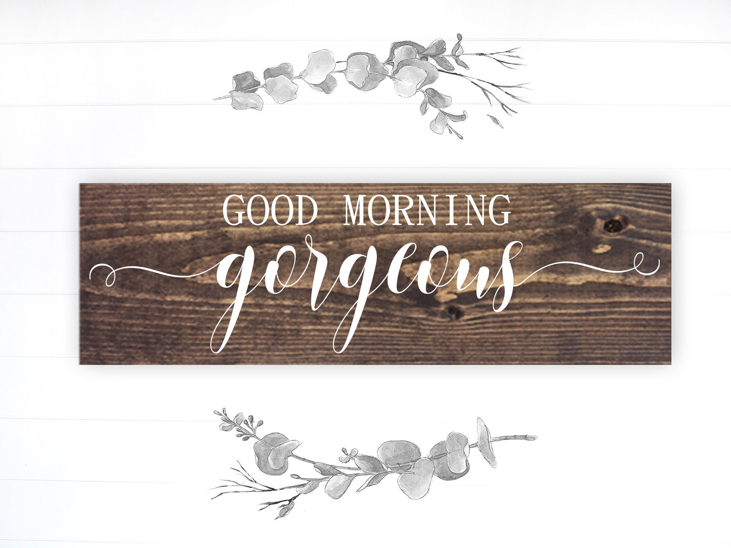Bathroom Inspiration Sign | Wood Sign | Good Morning Gorgeous | FAST SHIPPING & Ready to Hang!